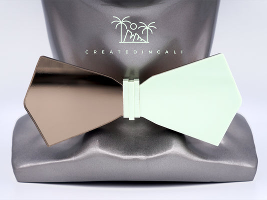 Pistachio & Bronze Side Mirror | Modern