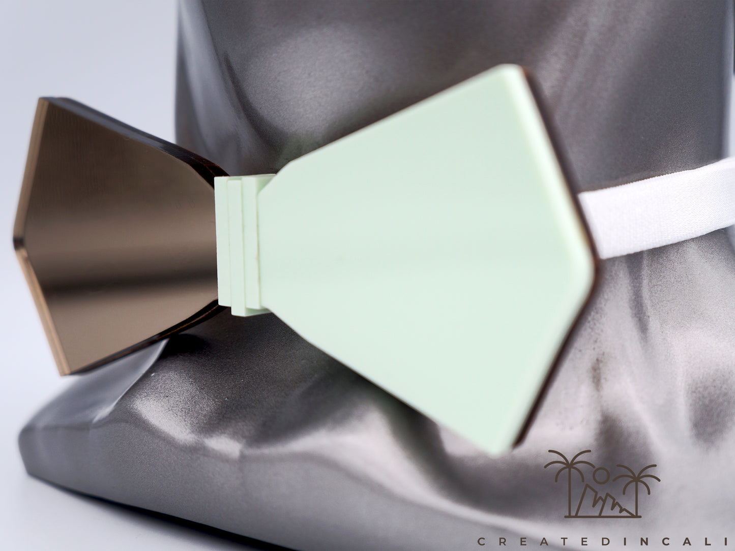 Pistachio & Bronze Side Mirror | Modern