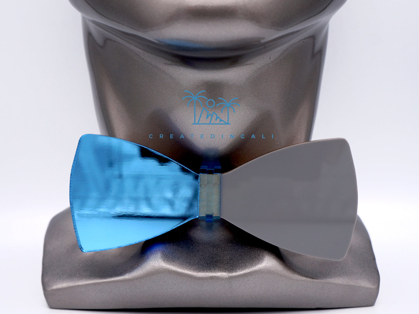 Gray & Light Blue Side Mirror | Classic