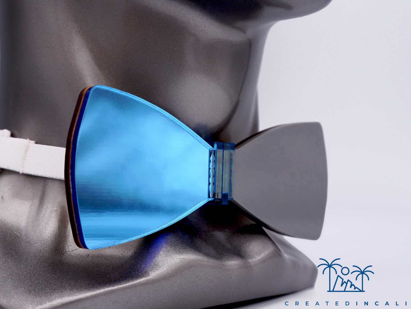 Gray & Light Blue Side Mirror | Classic
