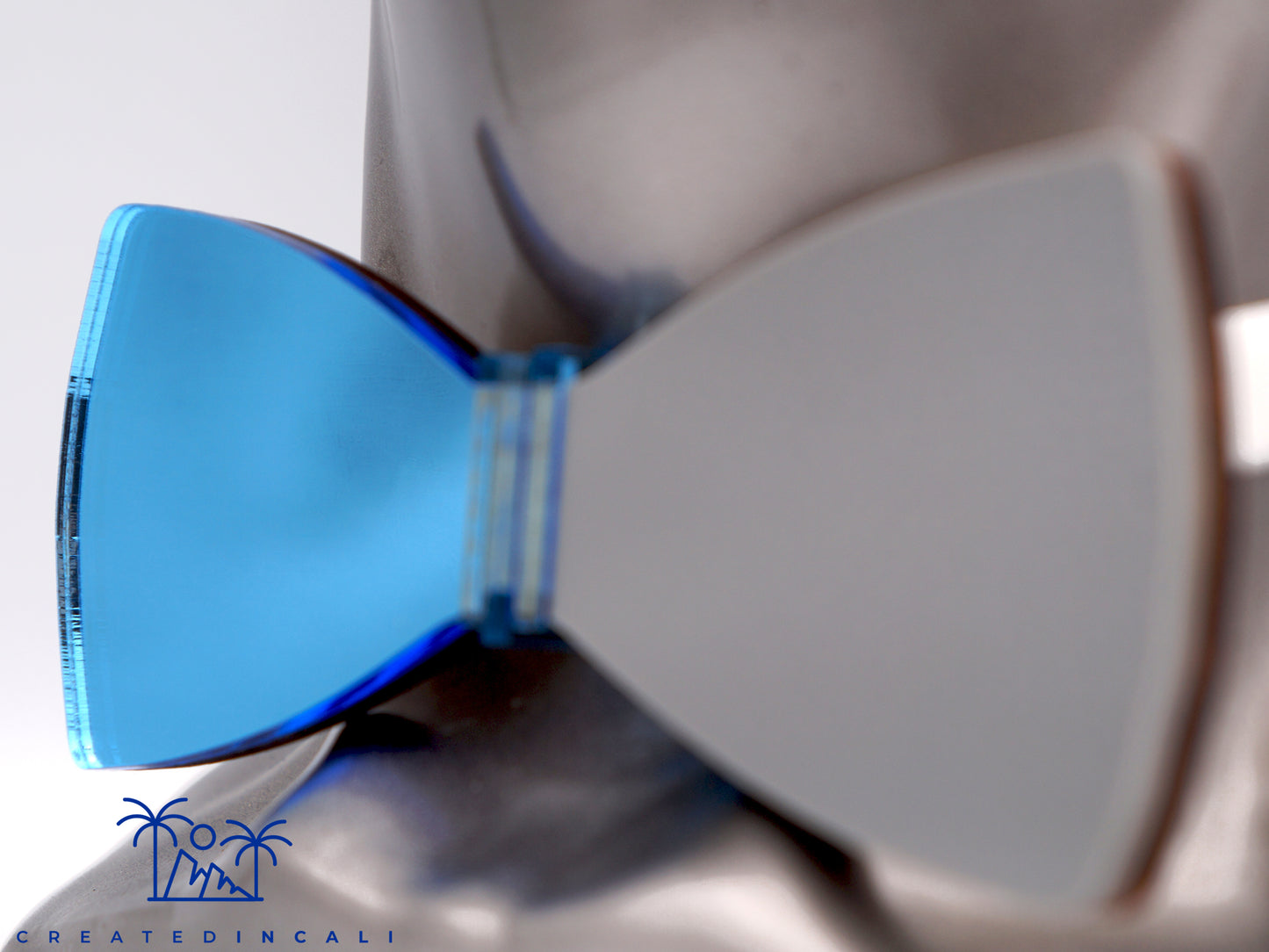 Gray & Light Blue Side Mirror | Classic